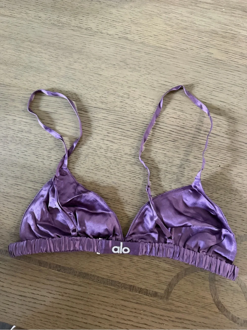 ALO Yoga silk Bralette in Lilac Purple